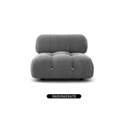 Cloth Classic Module Living Room Free Combination Square Lamb Velvet Sofa