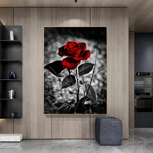 Modern Painting Art Rose Flower Poster Wall Art Picture Canvas Painting