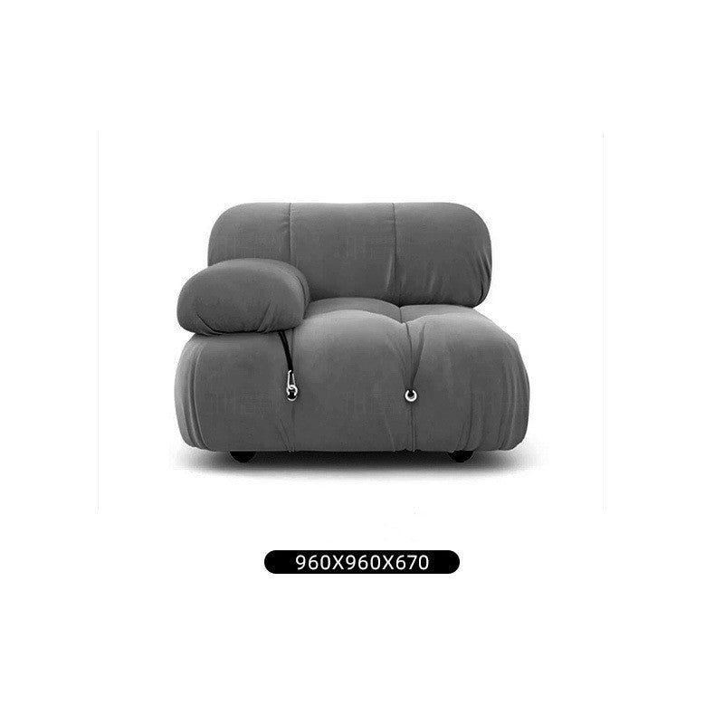 Cloth Classic Module Living Room Free Combination Square Lamb Velvet Sofa