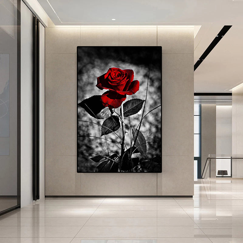 Modern Painting Art Rose Flower Poster Wall Art Picture Canvas Painting