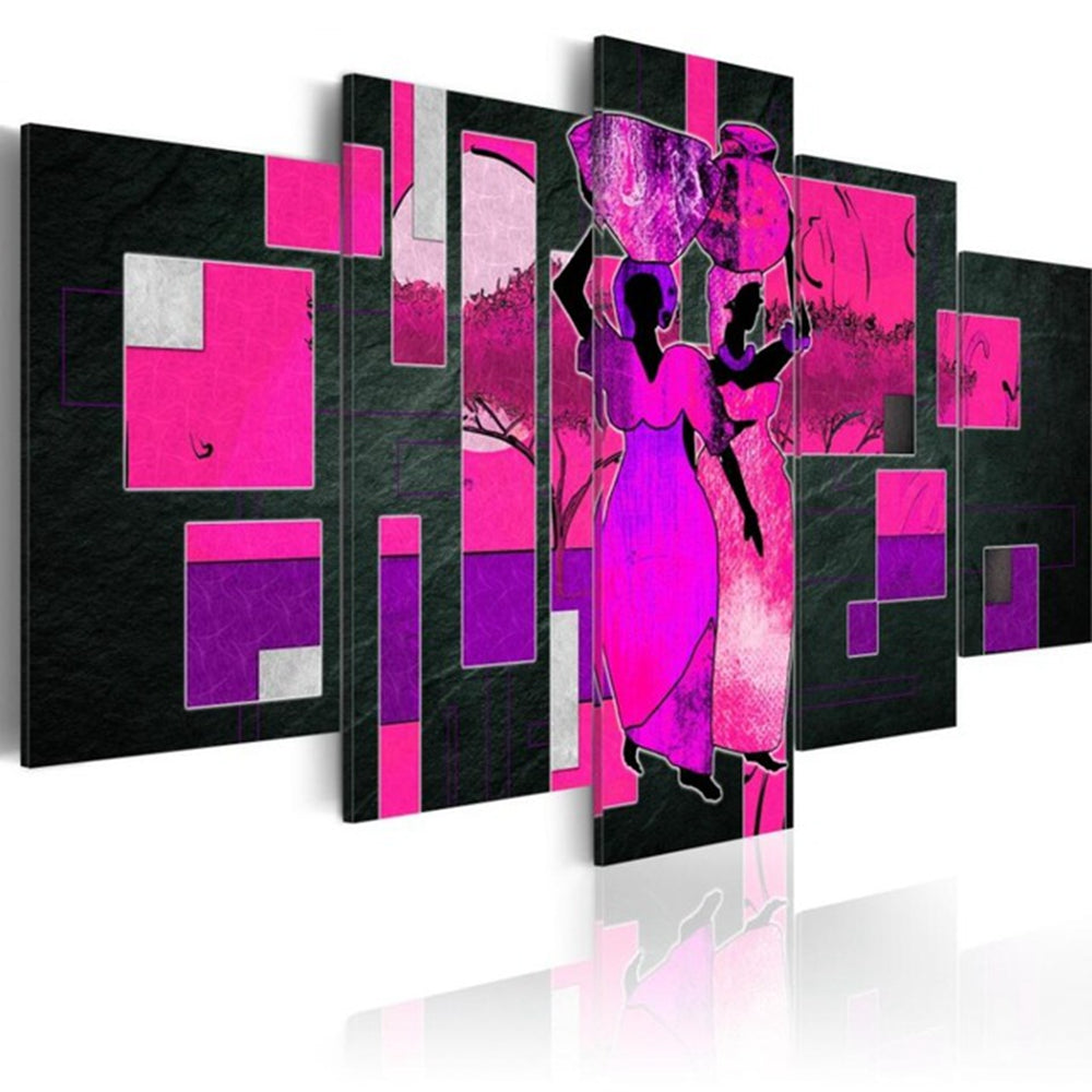 Five Consecutive Paintings High-definition Modern Home Decoration Canvas