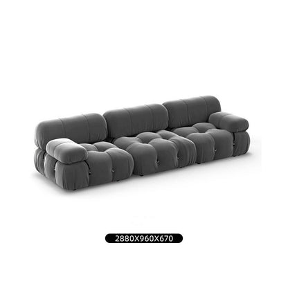 Cloth Classic Module Living Room Free Combination Square Lamb Velvet Sofa