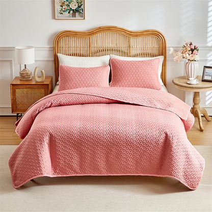 Quilted Coverlet, Bedding Cover Bedspread Coverlet Set For Queen King , Stain & Pet Hair Resistant Blanket Lightweight Bedspread