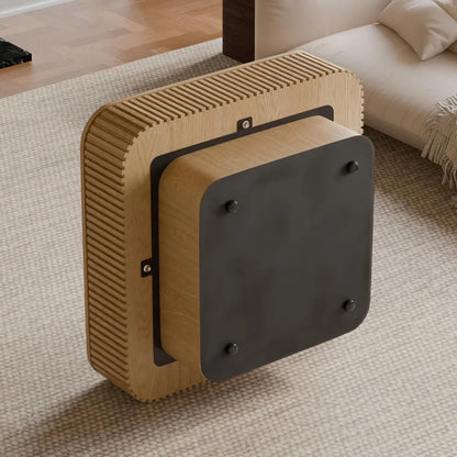 31.5" Square Coffee Table with Hidden Storage,Solid Wood Modern Coffee Table Accent Tea Table for Living Room, Bedroom,Apartment