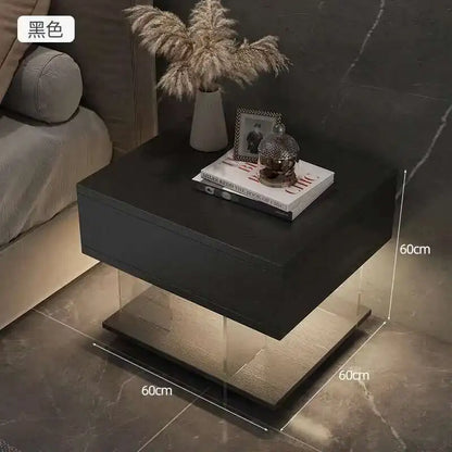 Bedside Storage Night Table Bedroom Lamp Modern Home Cabinets Nightstands Nordic Minimalist Mesa De Noche Garden Furniture Sets