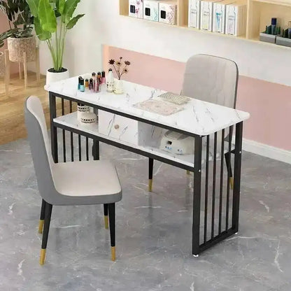 and Chairs Tables Set Modern Iron Nail Creative Home Bedroom Makeup Tables Simple Beauty Salon Professional Nail Manicure Table