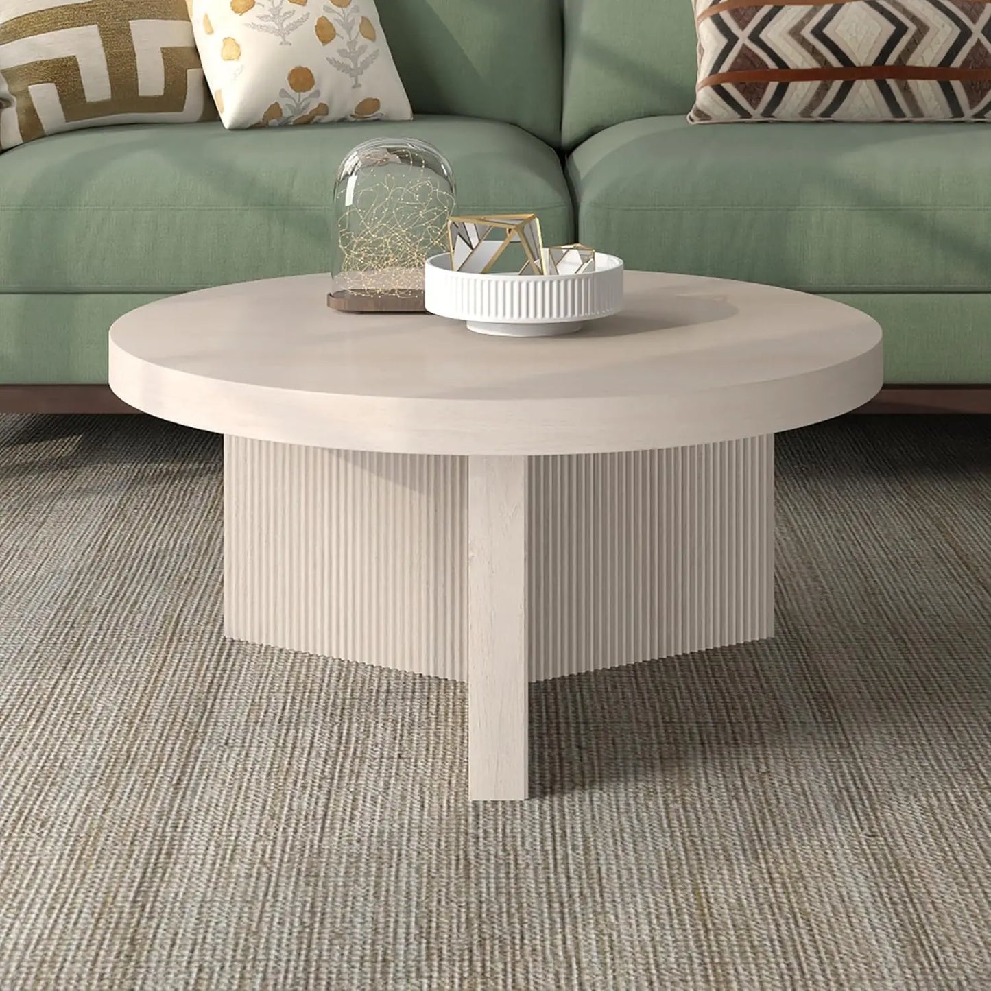 Holm Coffee Table, 32" Wide, White