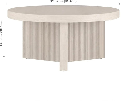 Holm Coffee Table, 32" Wide, White