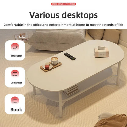Coffee table small apartment living room household sofa tea table oval table small table
