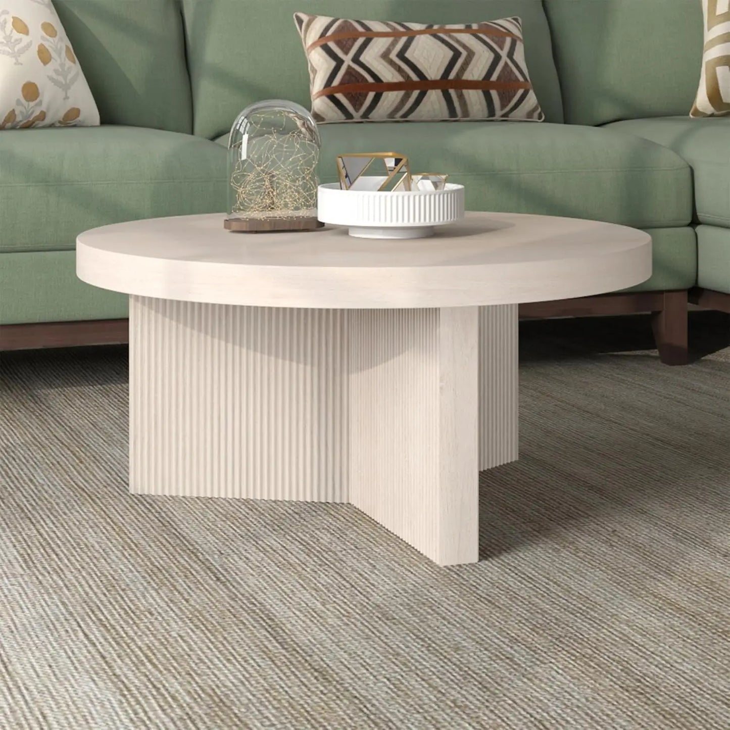Holm Coffee Table, 32" Wide, White