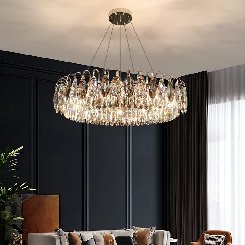 Modern Luxury Crystal Chandelier Living Room Kitchen Dining Room Chandelier Home Decoration LED Ceiling Chandelier