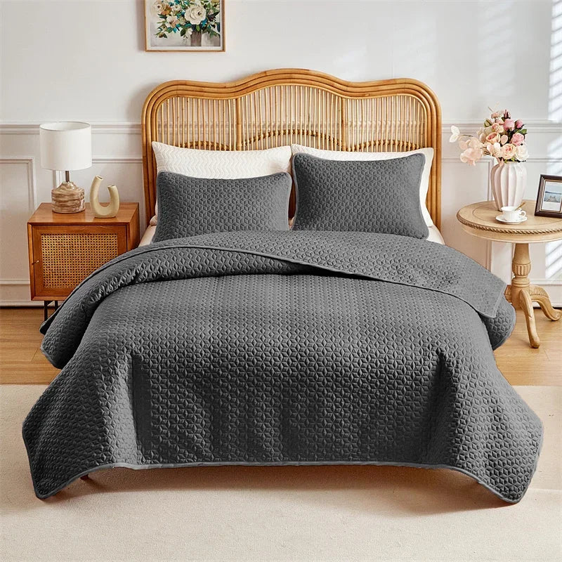 Quilted Coverlet, Bedding Cover Bedspread Coverlet Set For Queen King , Stain & Pet Hair Resistant Blanket Lightweight Bedspread