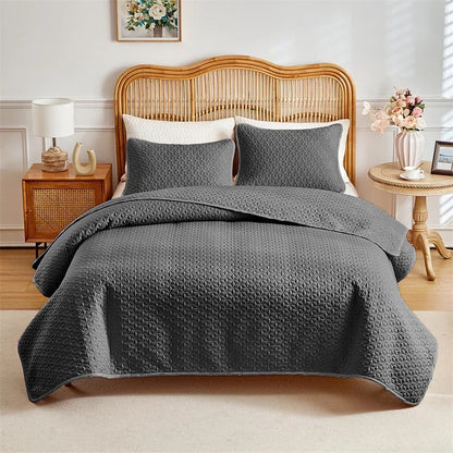 Quilted Coverlet, Bedding Cover Bedspread Coverlet Set For Queen King , Stain & Pet Hair Resistant Blanket Lightweight Bedspread