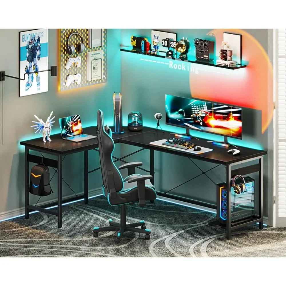 Standing Desk with Drawers, Steel Frame Ensures The Maximum Durability and Stability, and Can Hold Up To 220 Lbs, Office Table