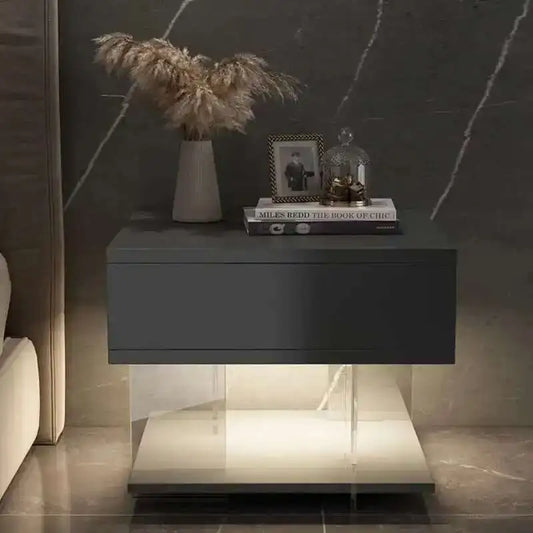 Bedside Storage Night Table Bedroom Lamp Modern Home Cabinets Nightstands Nordic Minimalist Mesa De Noche Garden Furniture Sets