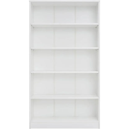 Book caseSTARY 5 Shelf White Bookcase 60 inch Tall Wood Bookshelf for Bedroom