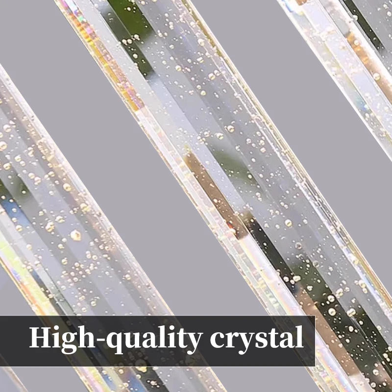 Modern Led Hall Luxury Crystal Chandelier Villa Hall High Ceiling  Hanging Lights Customable Hotel Lobby Hanging Lamp