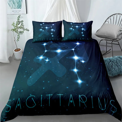 Star Map Blue Bedding Set King Queen Double Full Twin Single Size Duvet Cover Pillow Case Bed Linen Set