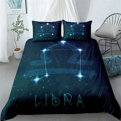 Star Map Blue Bedding Set King Queen Double Full Twin Single Size Duvet Cover Pillow Case Bed Linen Set