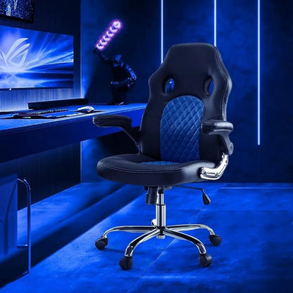 Gaming Chair - Ergonomic office chair table chair with flip-up armrests and lumbar support PU leather executive Office Chairs