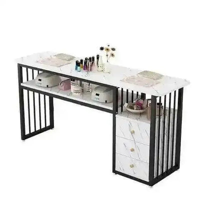 and Chairs Tables Set Modern Iron Nail Creative Home Bedroom Makeup Tables Simple Beauty Salon Professional Nail Manicure Table