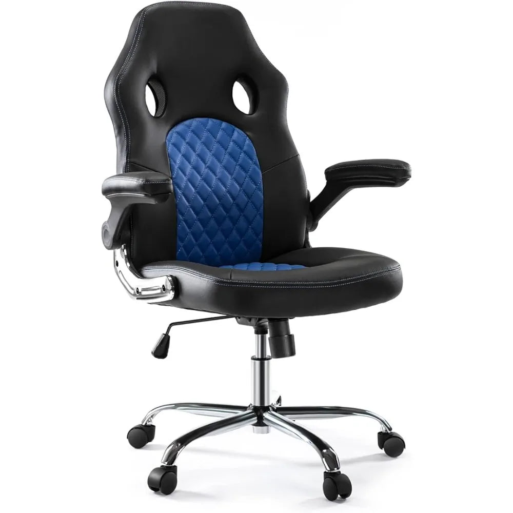 Gaming Chair - Ergonomic office chair table chair with flip-up armrests and lumbar support PU leather executive Office Chairs