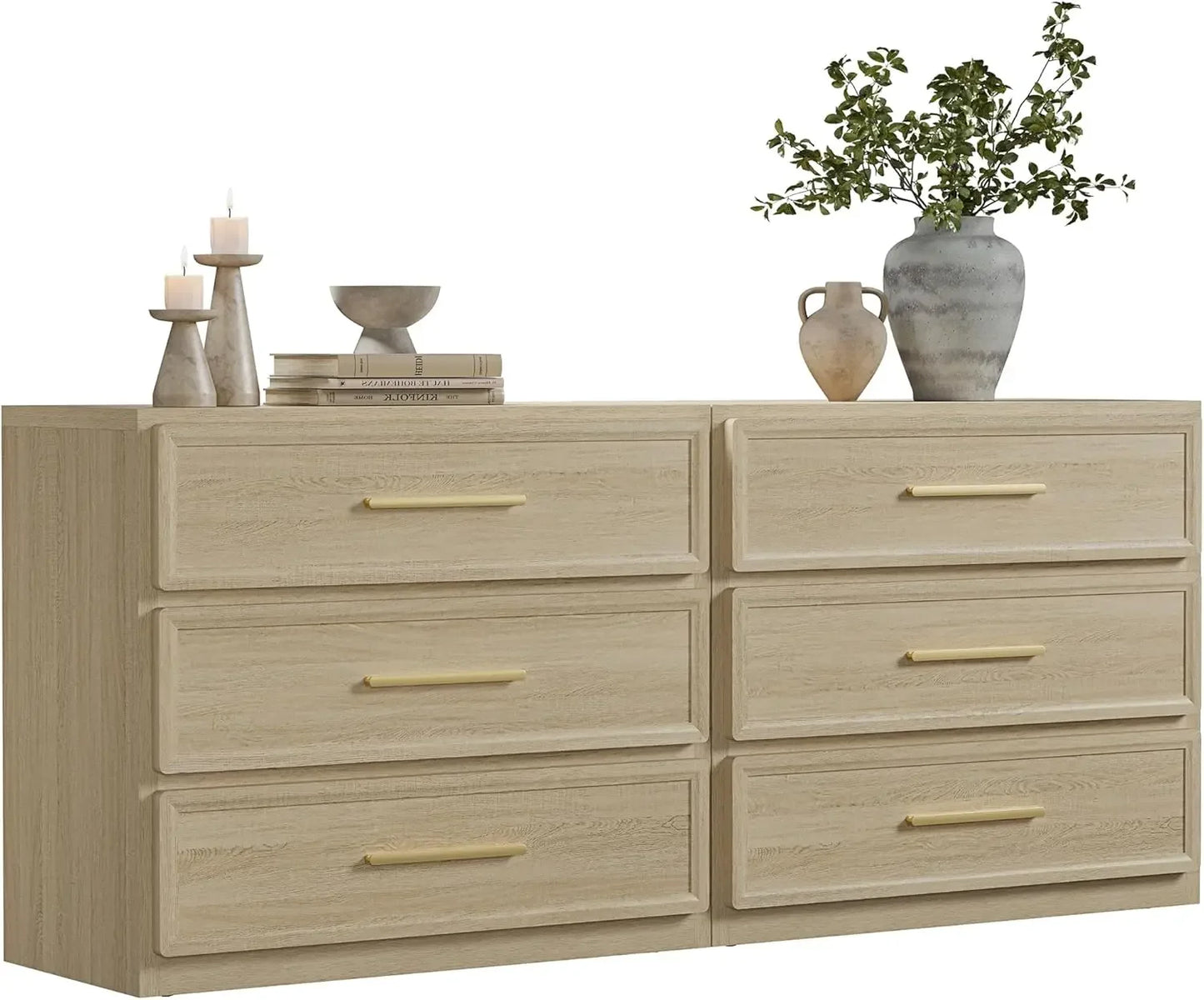 Night Stand Set 2 Oversized Extra Large Nightstands Set of 2 Tall Bedside Side Table with 3 Drawers Storage Modern End Tables