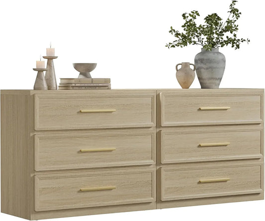 Night Stand Set 2 Oversized Extra Large Nightstands Set of 2 Tall Bedside Side Table with 3 Drawers Storage Modern End Tables