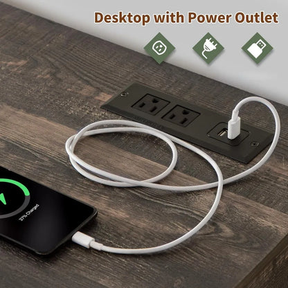 Dressers for Bedroom,6 Drawers Dresser with LED Light,Power Outlets and Open Shelves,Chests of Drawers for 65 inch TV