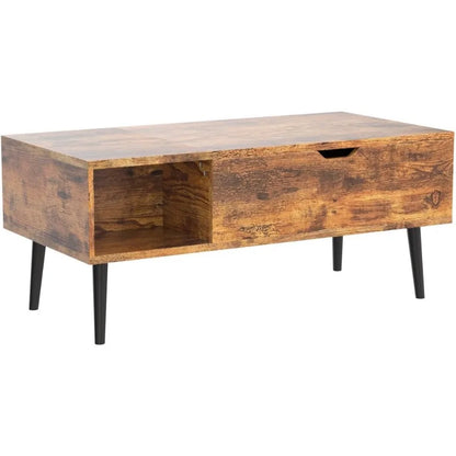 Living Room Coffee Table, Retro Brown