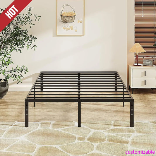 12 Inch Full Bed Frame, Heavy Duty Metal Platform, No Box Spring Needed, Steel Slat Support, Easy Assembly, Noise-Free