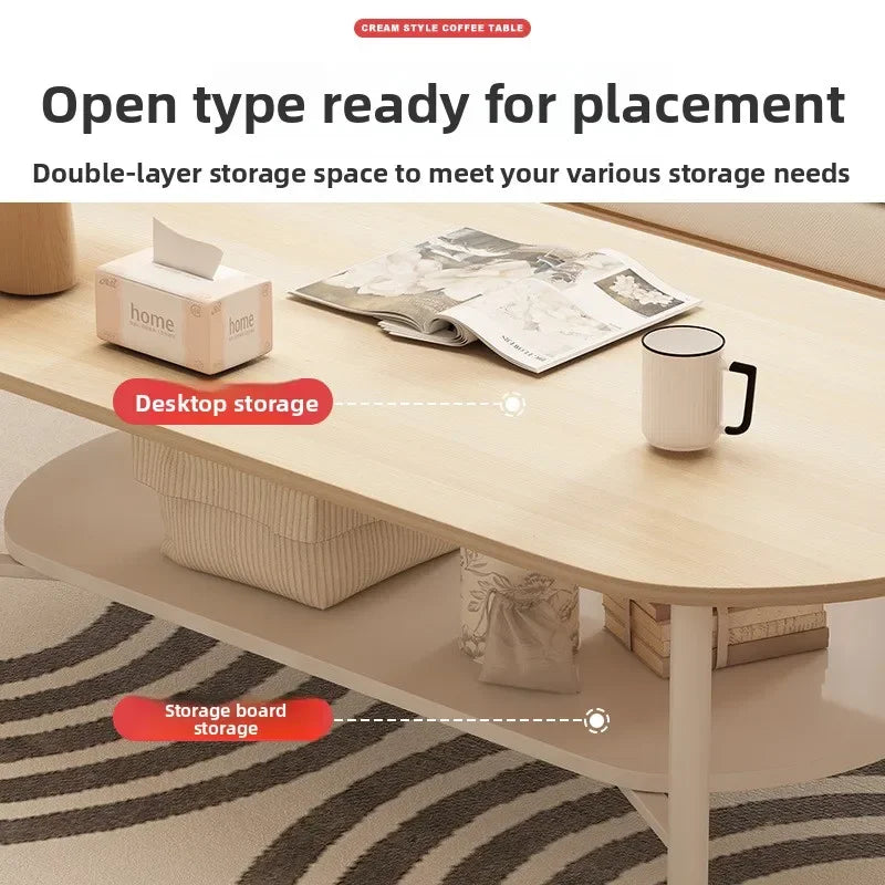 Coffee table small apartment living room household sofa tea table oval table small table