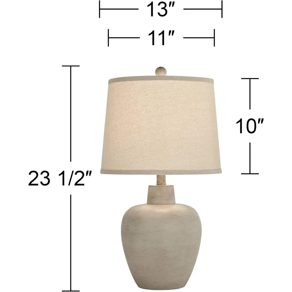 regency hill emeril 23 1/2" high urn small southwest accent table lamps set of 2 living room bedroom bedside nightstand house of