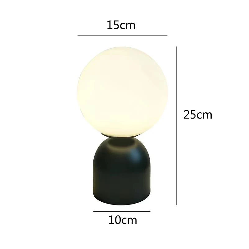 ASANZUO Home Decor Glass Ball Brass Table Lamps Living Room Bedroom Study Bedside Led Eye Protection Table Lamp Lighting fixture