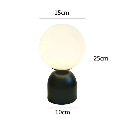 ASANZUO Home Decor Glass Ball Brass Table Lamps Living Room Bedroom Study Bedside Led Eye Protection Table Lamp Lighting fixture