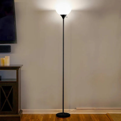 Sky Dome Dimmable LED Floor Lamp, Torchiere Floor Lamp for Living Rooms & Offices – Tall Standing Lamp