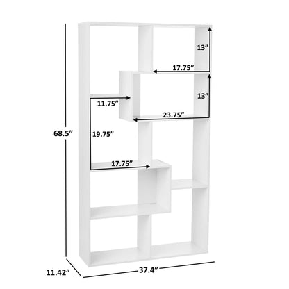 NEW Modern 8-Cube Bookcase White