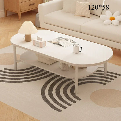 Coffee table small apartment living room household sofa tea table oval table small table