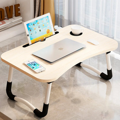 Folding Laptop Desk for Bed Sofa Laptop Bed Tray Table Desk Portable Lap Desk With tablet slot and cup holder Table support