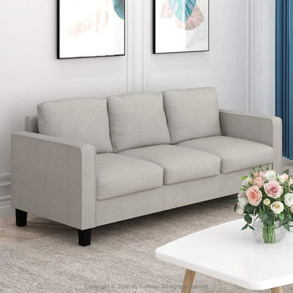 Modern Upholstered 3-Seater Sofa Couch for Living Roo