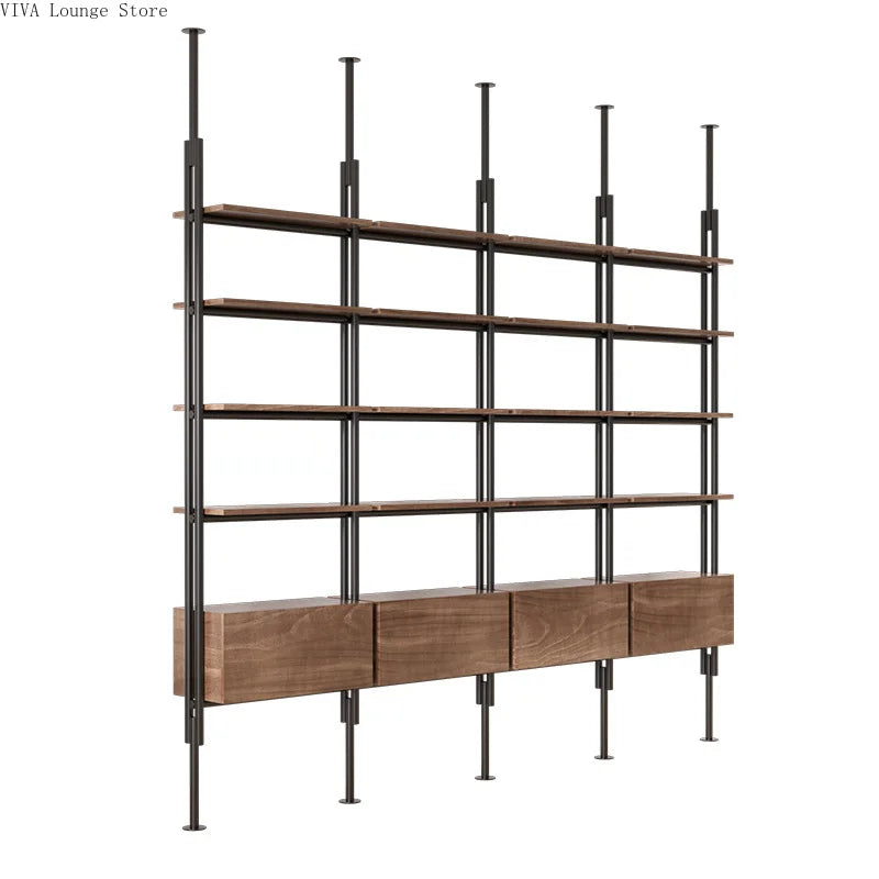 Modern Minimalist Bookcases Floor-to-ceiling Partition Display Racks Bookcases Offices Library Home Furniture Rayonnages JTB