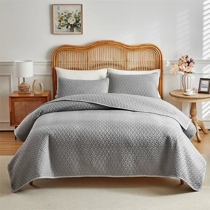 Quilted Coverlet, Bedding Cover Bedspread Coverlet Set For Queen King , Stain & Pet Hair Resistant Blanket Lightweight Bedspread