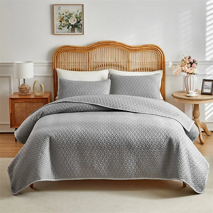 Quilted Coverlet, Bedding Cover Bedspread Coverlet Set For Queen King , Stain & Pet Hair Resistant Blanket Lightweight Bedspread