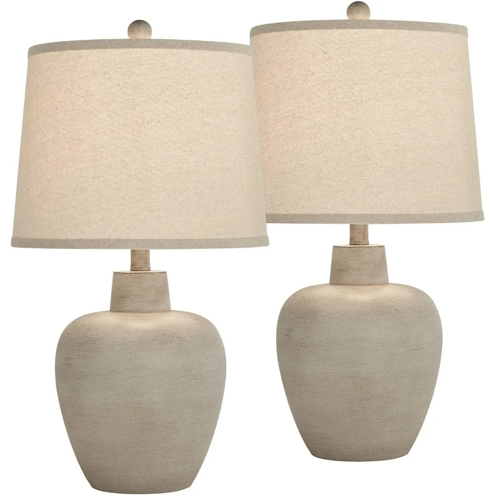 regency hill emeril 23 1/2" high urn small southwest accent table lamps set of 2 living room bedroom bedside nightstand house of