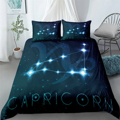 Star Map Blue Bedding Set King Queen Double Full Twin Single Size Duvet Cover Pillow Case Bed Linen Set