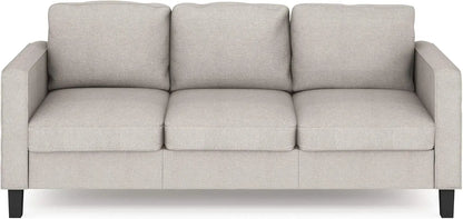 Modern Upholstered 3-Seater Sofa Couch for Living Roo