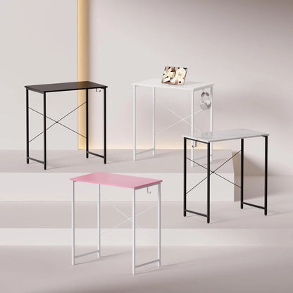 23 Inch Computer Desk for Small Spaces, Home Office Work Desk with Headphone Hook, Small Office Desk Study Writing Table