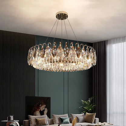 Modern Luxury Crystal Chandelier Living Room Kitchen Dining Room Chandelier Home Decoration LED Ceiling Chandelier