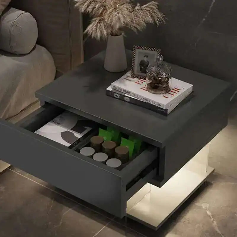 Bedside Storage Night Table Bedroom Lamp Modern Home Cabinets Nightstands Nordic Minimalist Mesa De Noche Garden Furniture Sets