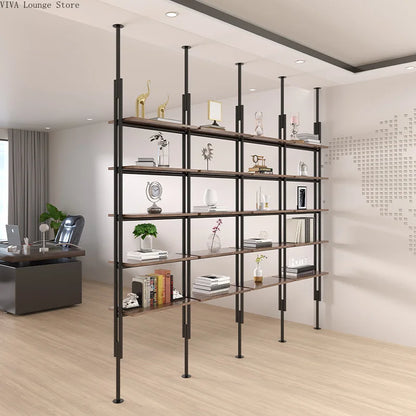Modern Minimalist Bookcases Floor-to-ceiling Partition Display Racks Bookcases Offices Library Home Furniture Rayonnages JTB